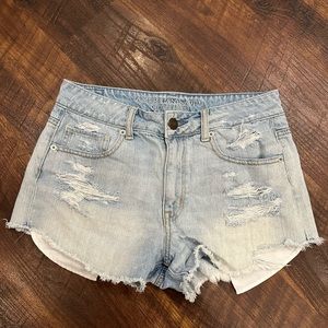 American eagle light wash jeans shorts size 6